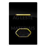 Conjunto Interruptor Simples + Tomada 20A 4x2 - Novara Laca Gold